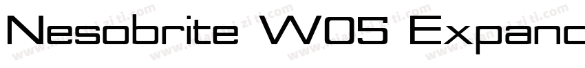Nesobrite W05 Expanded Black字体转换
